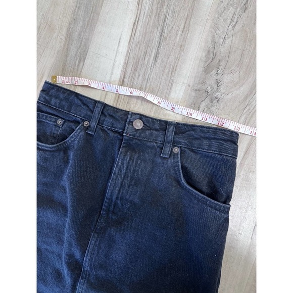 Topshop black denim maxi skirt - Picture 5 of 9